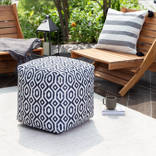 Wrought Studio Glassell Small Outdoor Ottoman with Cushion & Reviews ...